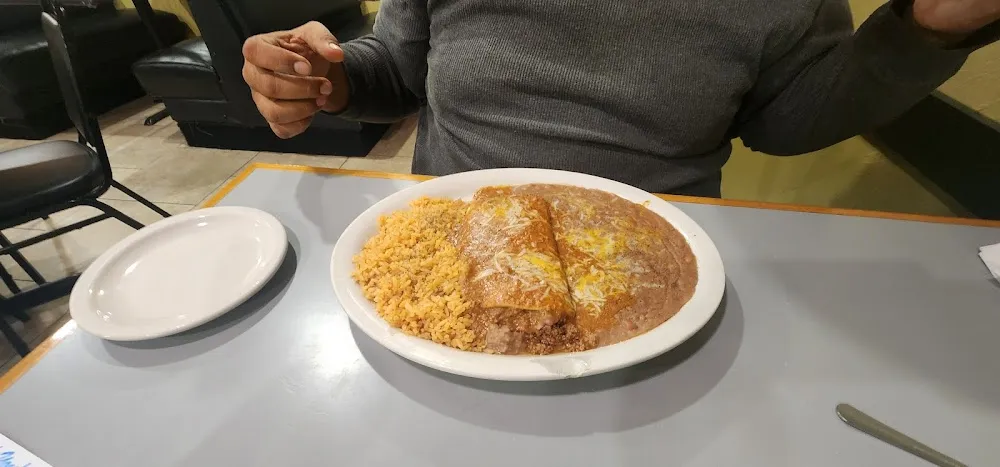 Burrito with Rice and Beans